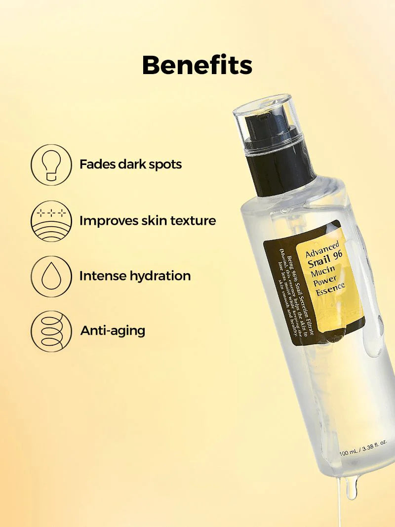 Snail 96 Mucin Power Essence 100 Ml (Buy 1 get 1 Free )