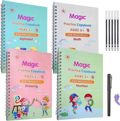 Magic Practice Copybook (4 Book + 10 Refill) (A-127)