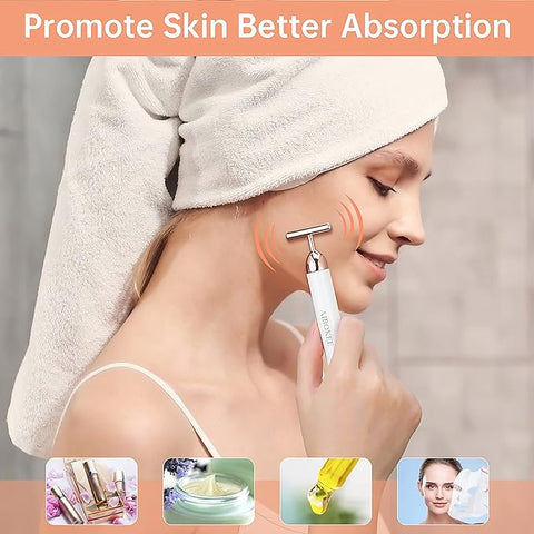 24K Gold Energy, Electric Facial Massage Roller