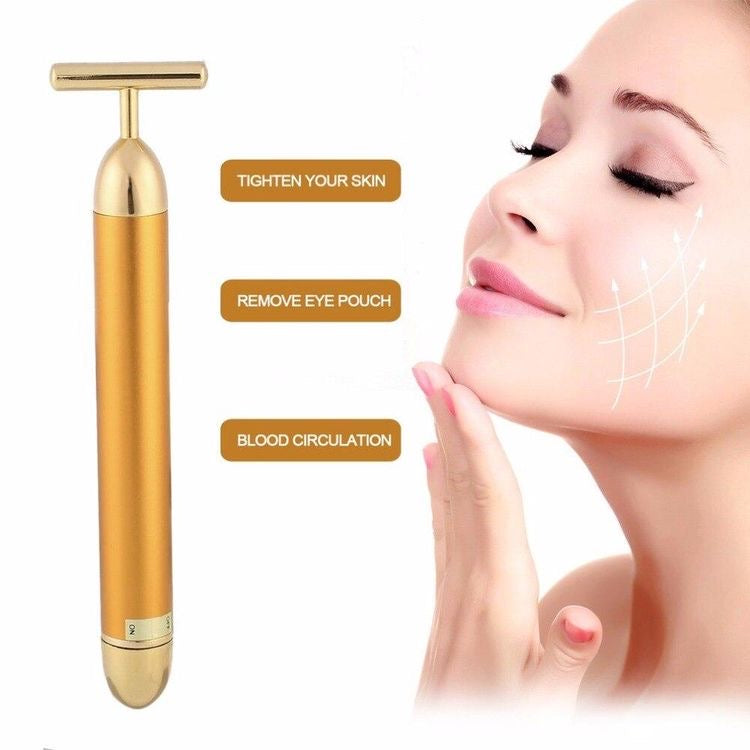 24K Gold Energy, Electric Facial Massage Roller