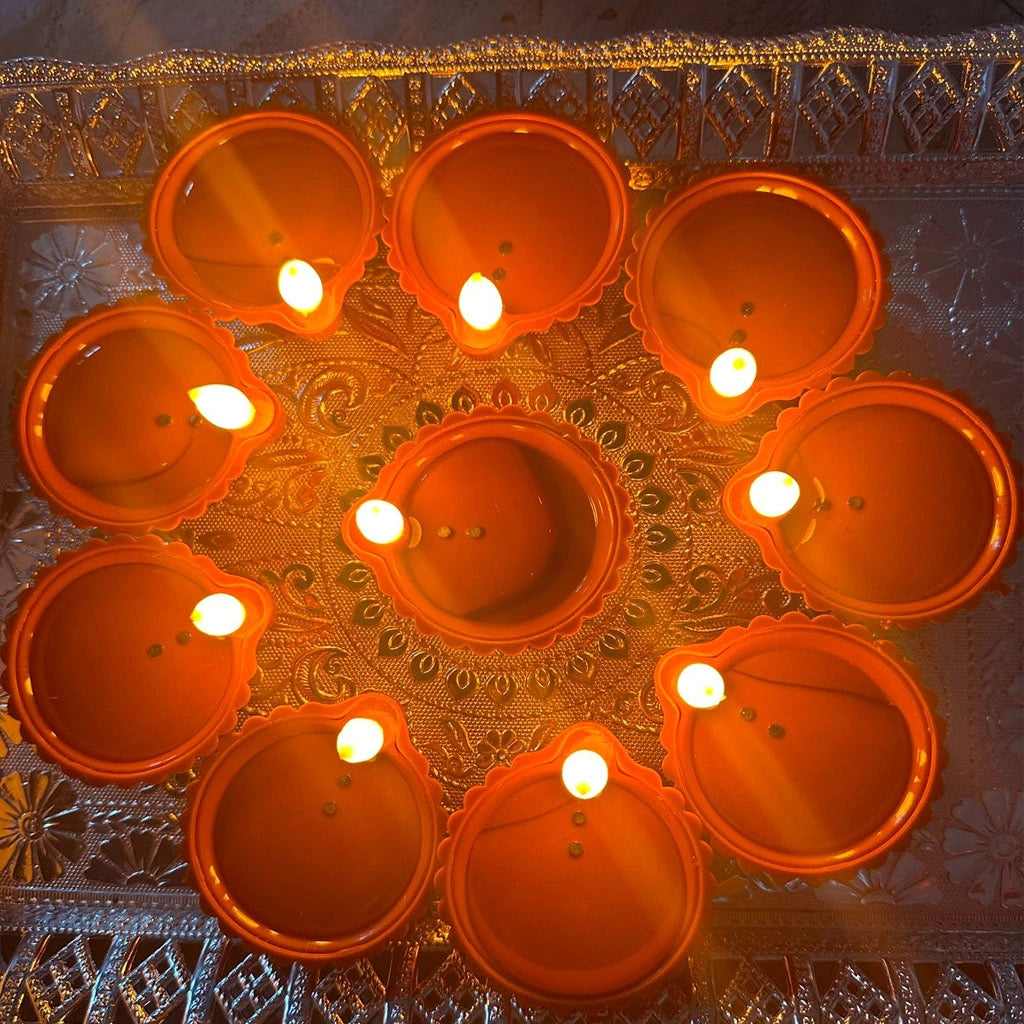 Water Sensor Diya Led Light Diya (Pack of 12)