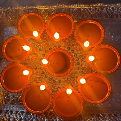 Water Sensor Diya Led Light Diya (Pack of 12)