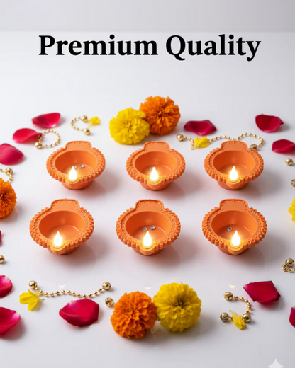 Water Sensor Diya Led Light Diya (Pack of 12)