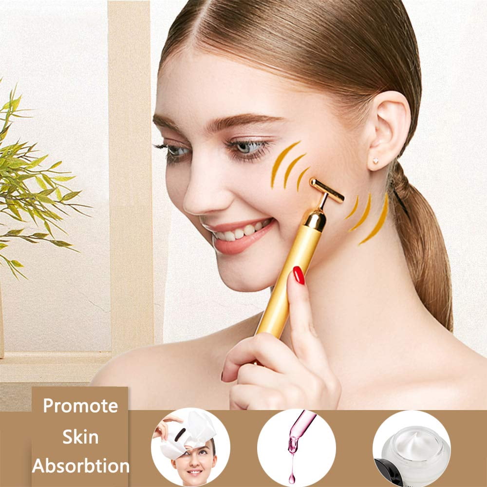 24K Gold Energy, Electric Facial Massage Roller