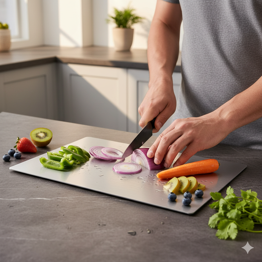 Stainless Steel Chopping Board (35x31cm)