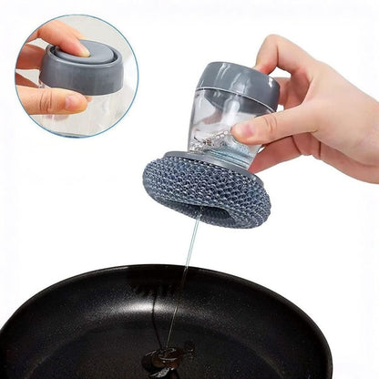 Kitchen Soap Dispensing Palm Brush (Pack of 2)